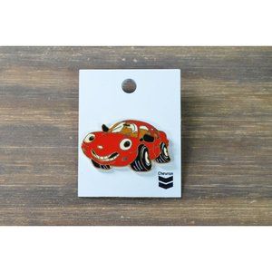 Chevron Oil Gas Company Logo Car Pin Gold Tone Enamel